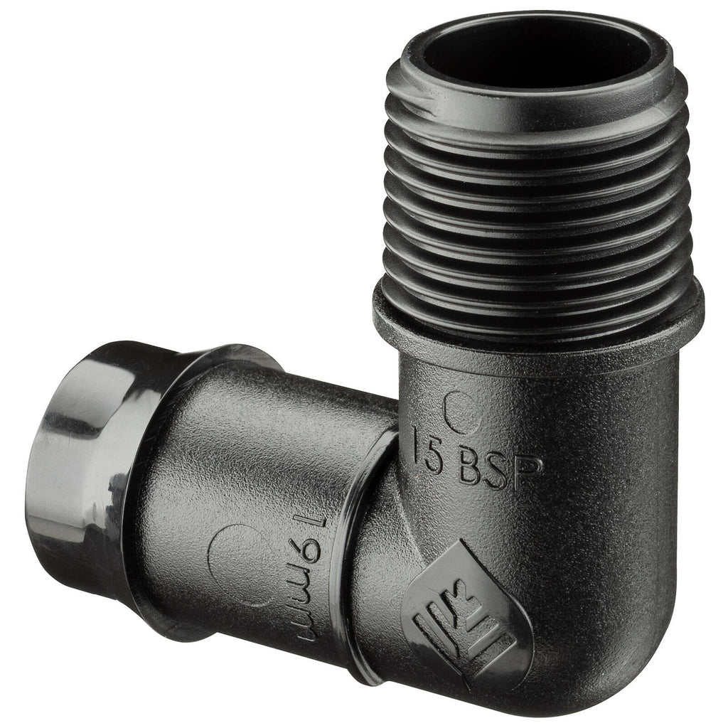 Pope 19 x 15mm Single BSP Male Poly Threaded Elbow - Image 4 of 4