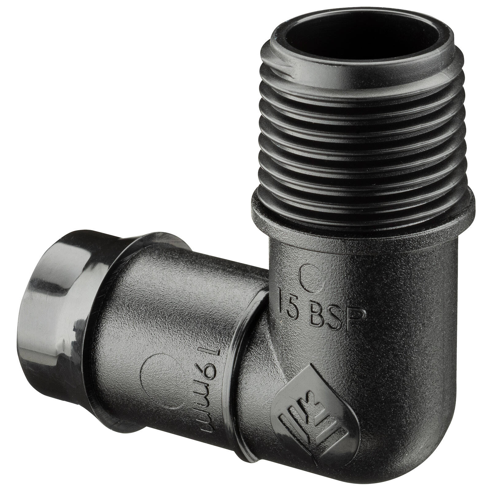 Pope 19 x 15mm Single BSP Male Poly Threaded Elbow - Image 4 of 4