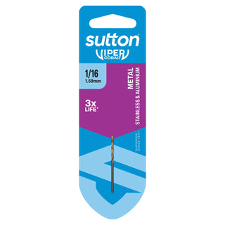 Sutton Tools 1/16" Viper Cobalt Jobber Drill Bit