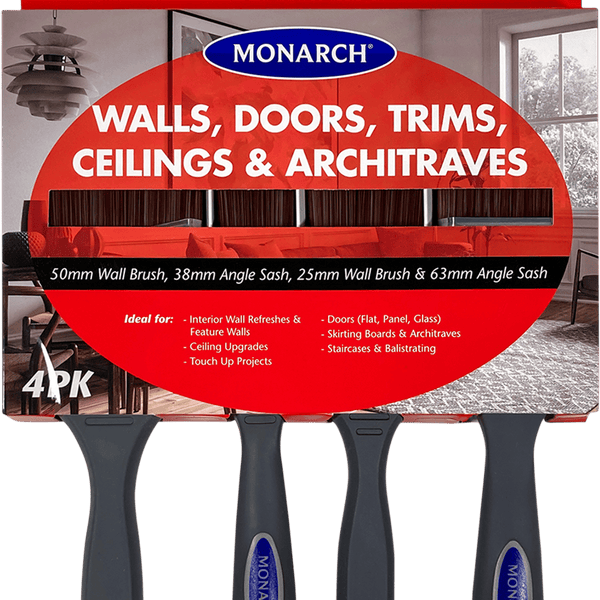 Monarch 4 Piece Walls, Doors, Ceilings, Trim & Architraves Project Brush Pack