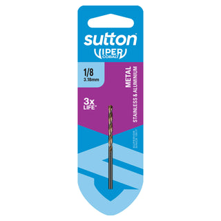 Sutton Tools 1/8" Viper Cobalt Jobber Drill Bit