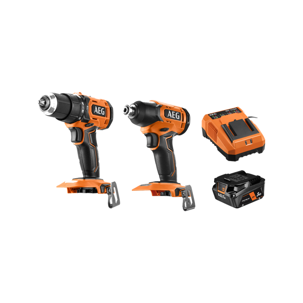 AEG 18V 5.0Ah 2-Piece Combo Kit