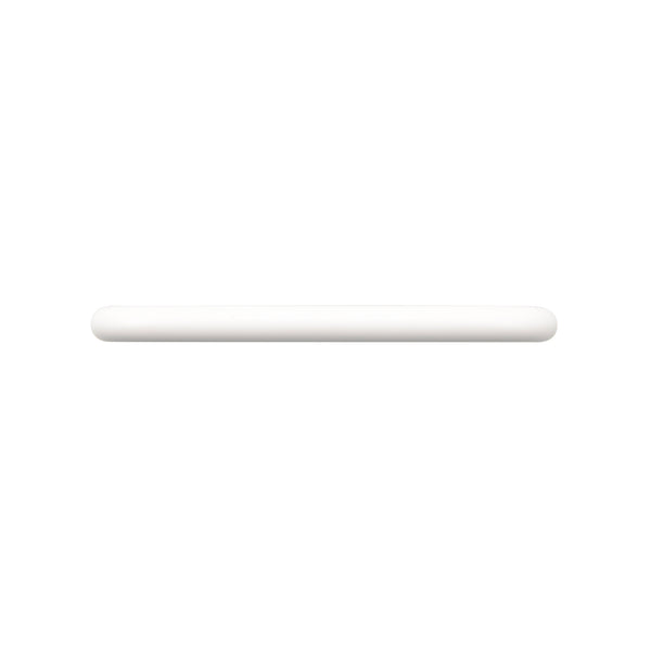 Prestige 96mm Matte White Raised D Handle - Card of 6 - White 96mm