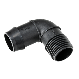 K-Rain 19mm Barbed Elbow × 15mm BSP Male - 10 Pack