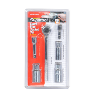 Supatool 3/8" Drive 6 Piece Spark Plug Socket Set