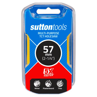 Sutton Tools 57mm TCT Multi-Purpose Seamless Holesaw
