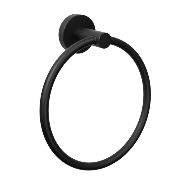 Barelli Matte Black Toscana Towel Ring