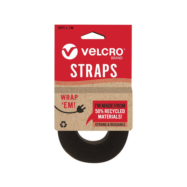 VELCRO Brand 2.5cm x 3m Black ECO Roll