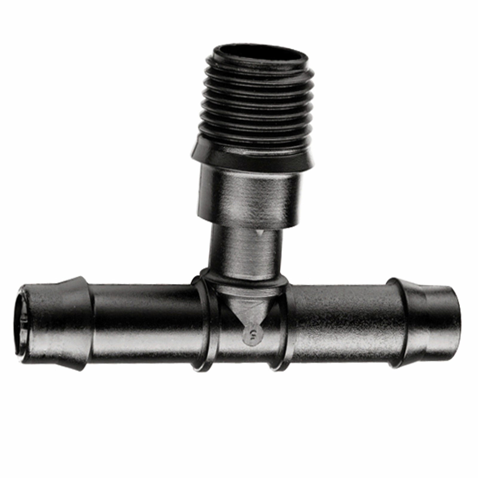 Pope 13mm Barbed x 15mm BSP Threaded Tee - 3 Pack - Image 1 of 1