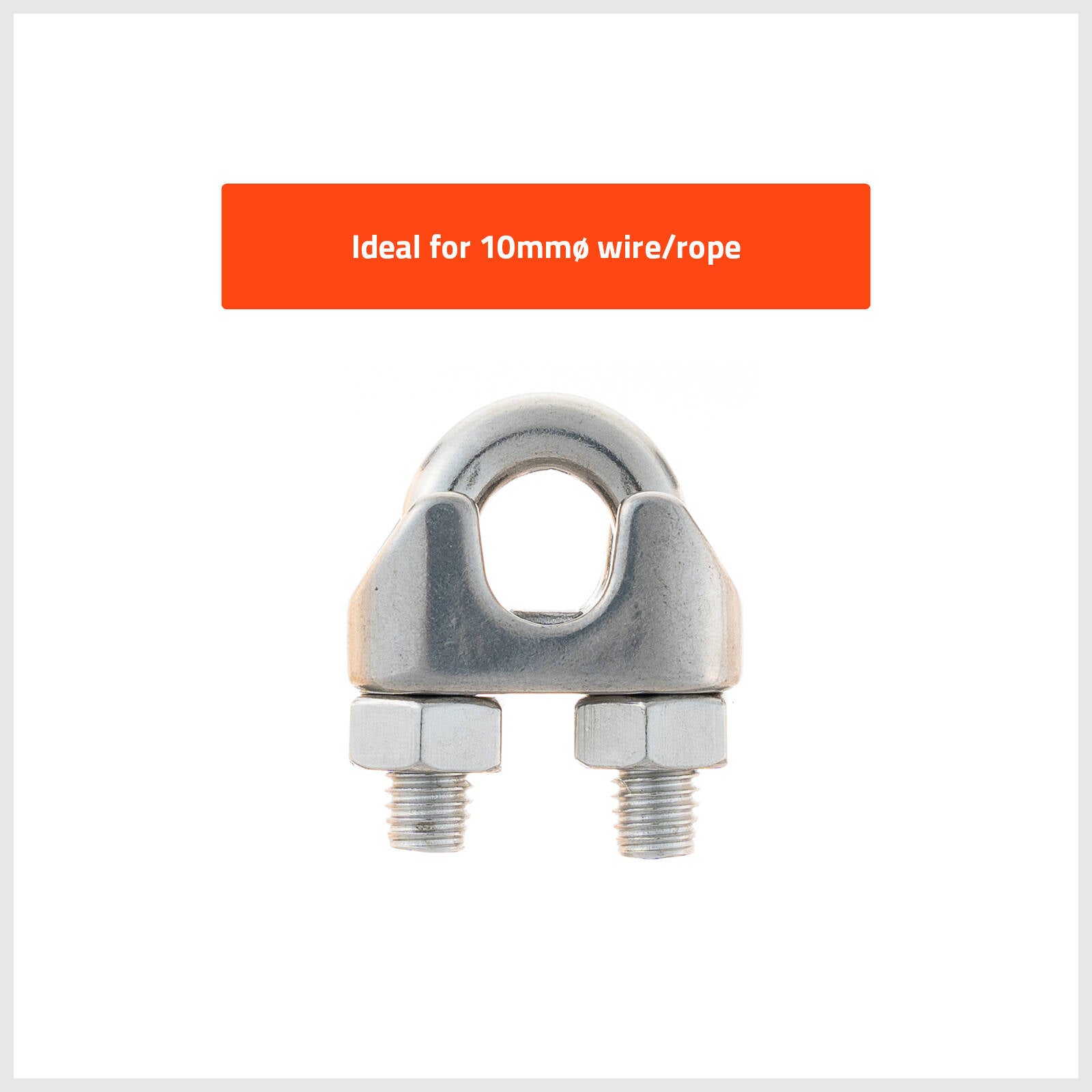 Taskmaster 10mm 316 Stainless Steel Wire Rope Grips - Image 2 of 10