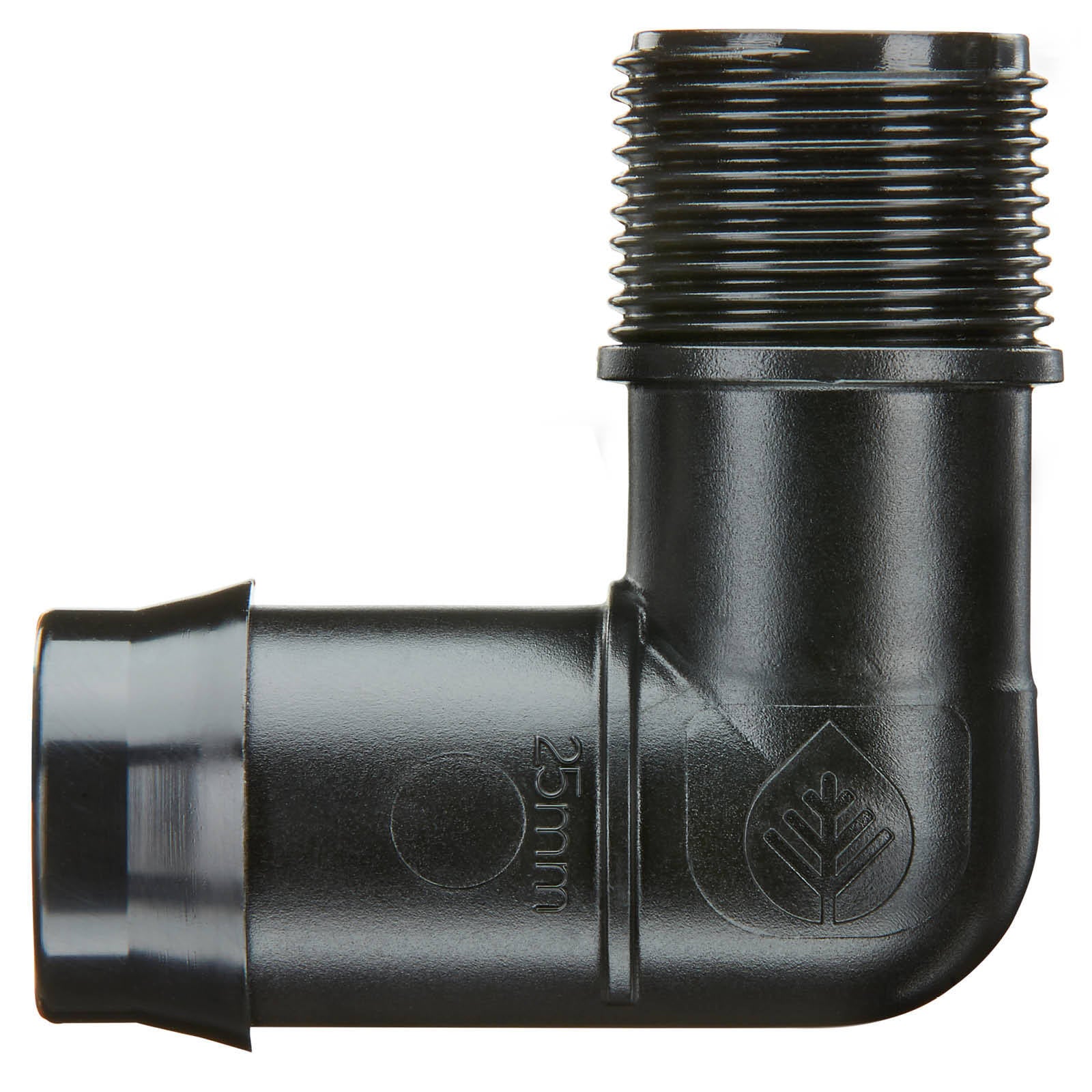 Pope 25mm Barbed 20mm Single BSP Male Threaded Elbow - Image 1 of 3