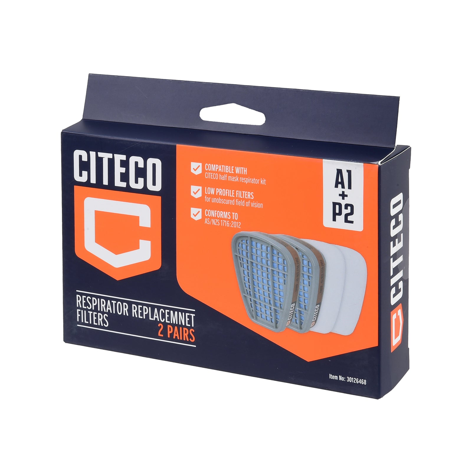 Citeco A1P2 Replacement Respirator Cartridges - Image 1 of 1