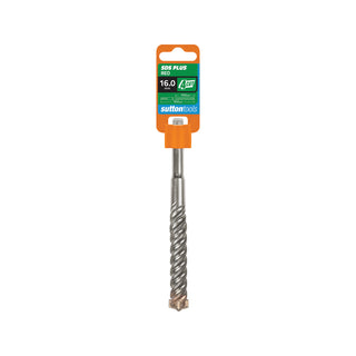 Sutton Tools 16 x 160mm 4 Cut SDS Plus Masonry Drill Bit
