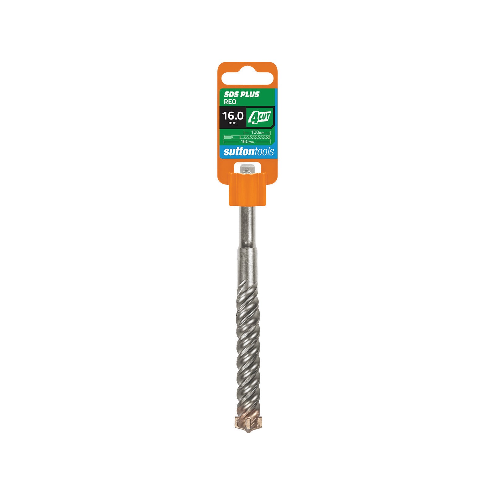Sutton Tools 16 x 160mm 4 Cut SDS Plus Masonry Drill Bit - Image 1 of 3