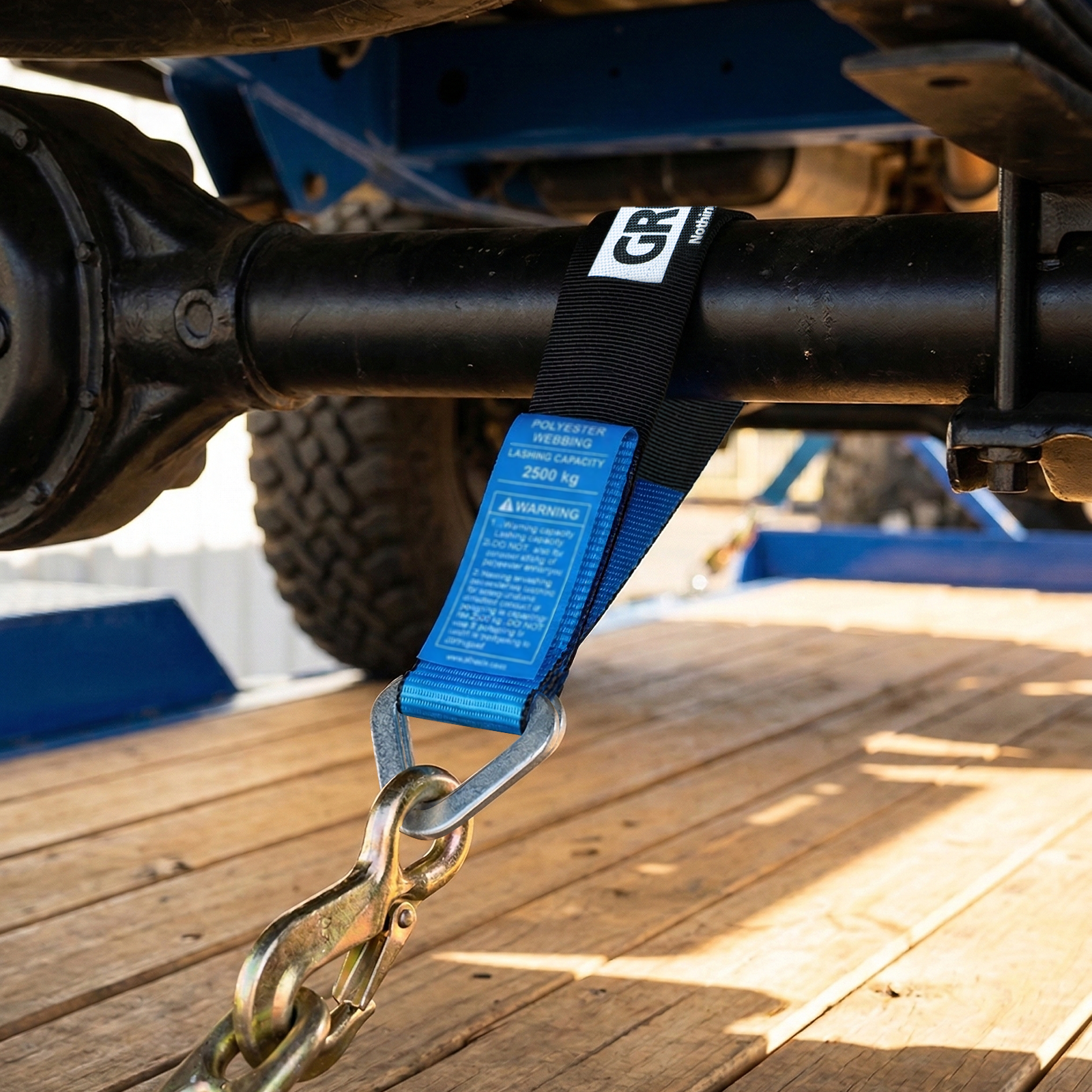 GRUNT 50mm x 60cm Black Heavy Duty Axle Strap - Image 3 of 8
