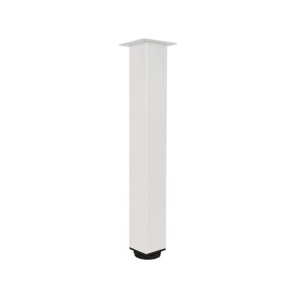 Adoored 50 x 400mm White Square Metal Leg