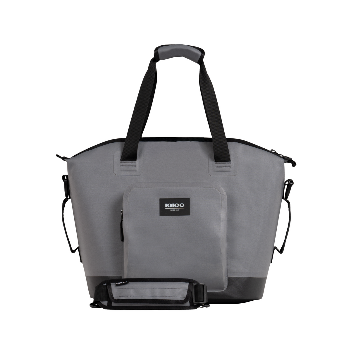 IGLOO 24 Can Carbonite Grey Soft Cooler Tote - Image 1 of 15