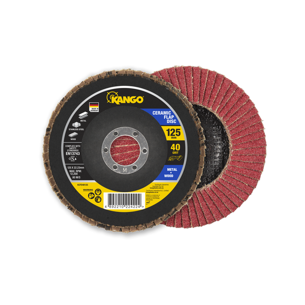 Kango 125mm 40G Ceramic Flap Disc