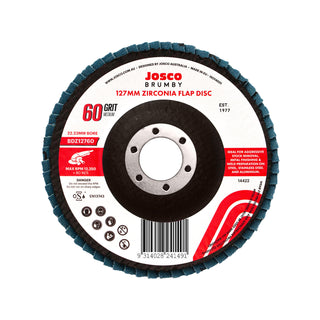 Josco 125mm 60 Grit Abrasive Flap Disc
