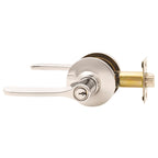 Lockwood Satin Chrome Symmetry Entry Lever Set - Image 1 of 2