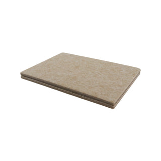 Surface Gard 150 x 110mm Beige Rectangle Adhesive Felt - 2 Pack