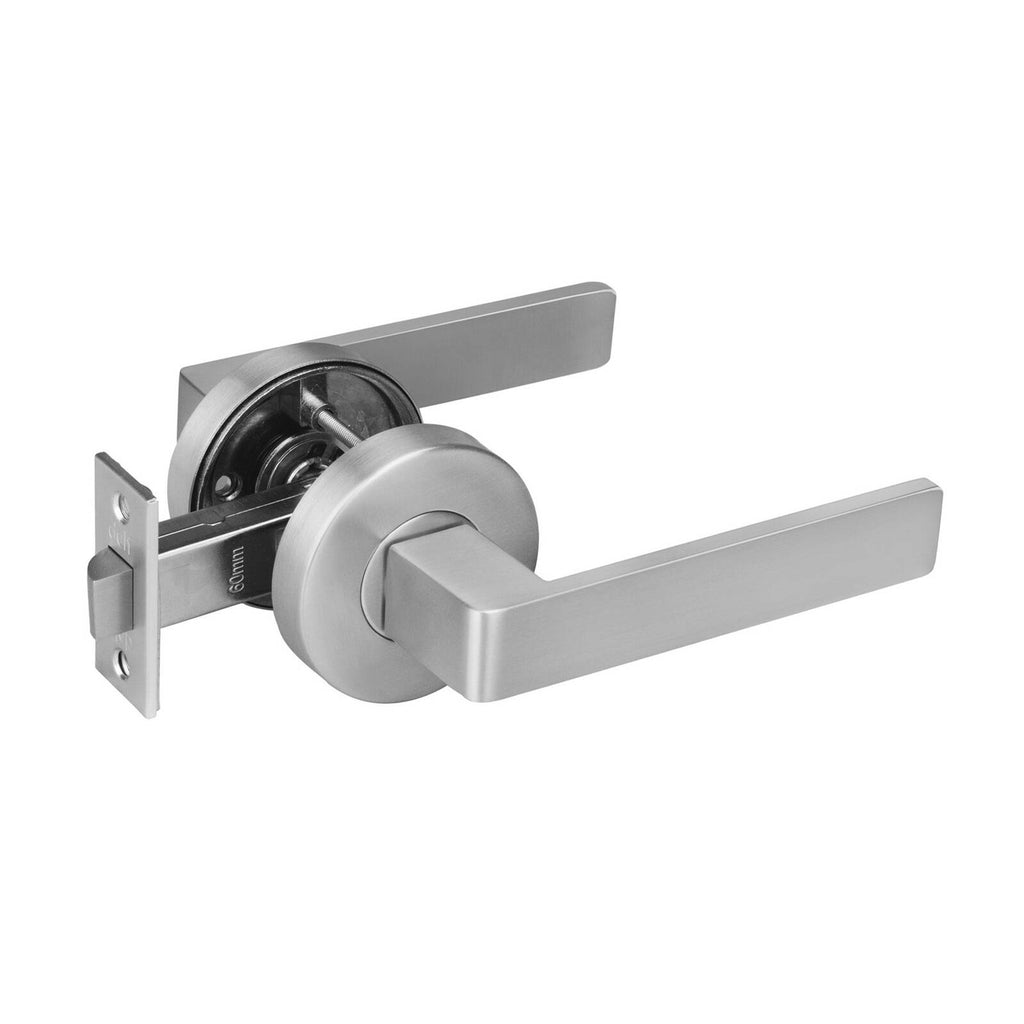 Delf Satin Stainless Barcelona Passage Lever Set - Image 1 of 3