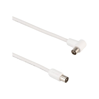 Antsig 1.5m White Right Angled Pal TV Lead
