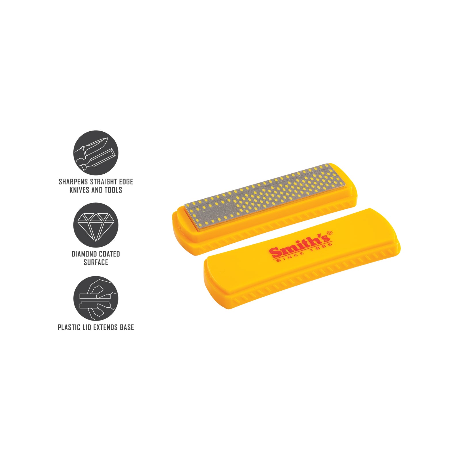 Smith's 4" Diamond Sharpening Stone with Cover - Coarse - Image 6 of 10
