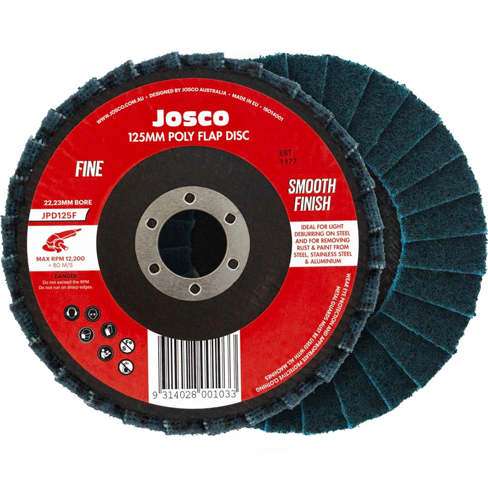 Josco 125mm Fine Poly Flap Disc - Image 2 of 2