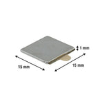 Everhang 15 x 15mm Rare Earth Square Adhesive Magnet - 10 Pack - Image 2 of 4