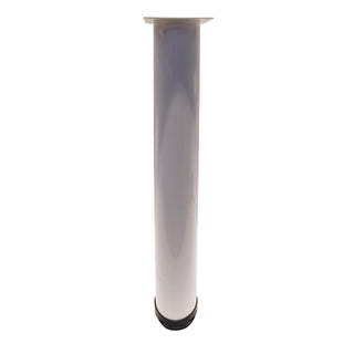 Adoored 60 x 400mm White Round Metal Furniture Leg