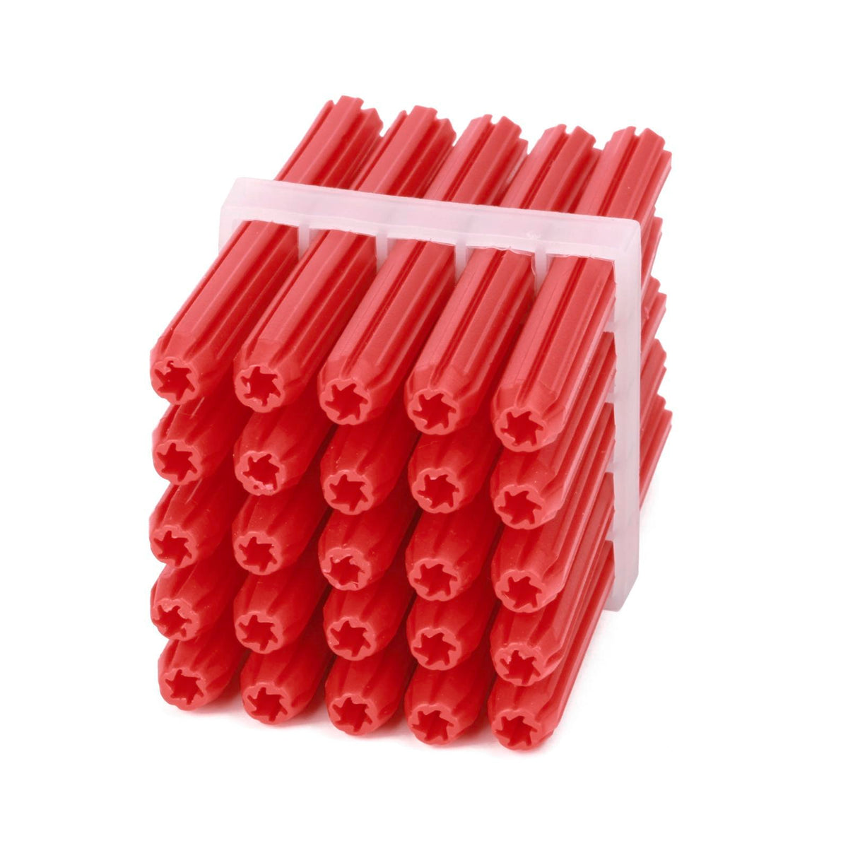 Ramset 6 x 50mm Red Frame Wall Plugs - 25 Pack - Image 1 of 2