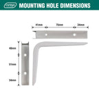 Carinya 125 x 150mm Black Angle Bracket - Image 5 of 19