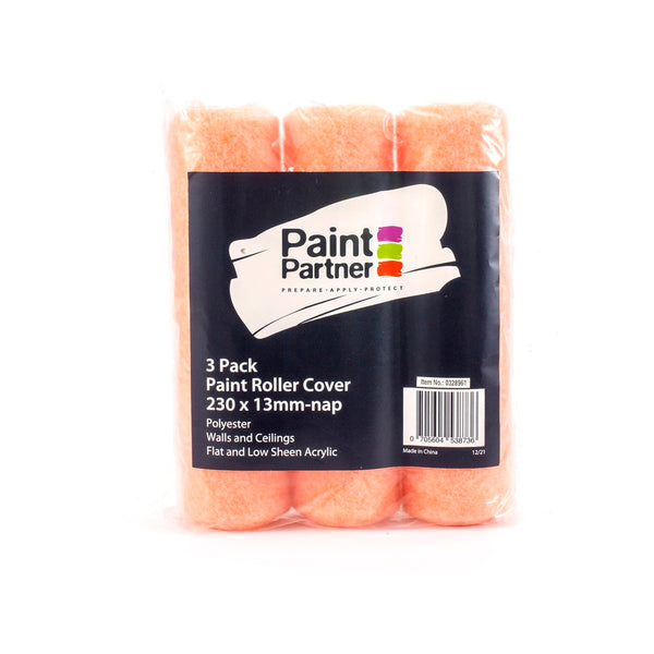 Paint Partner 230mm Paint Roller Cover - 3 Pack - 230mm