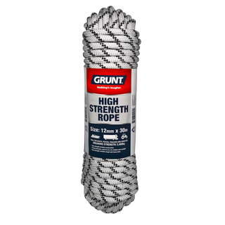 GRUNT 12mm x 30m High Strength Rope