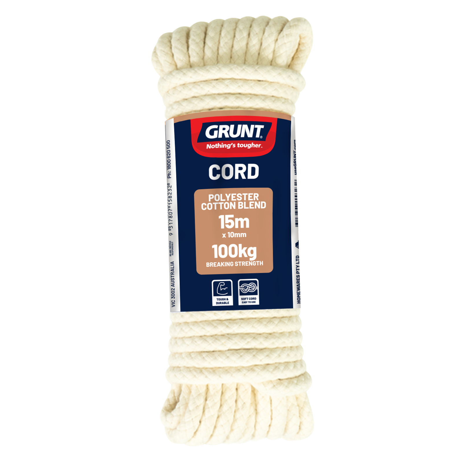 GRUNT 10mm x 15m Polyester Cotton Cord - Image 7 of 8
