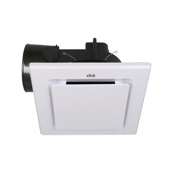 Click 250mm White Ducted Exhaust Fan - Square