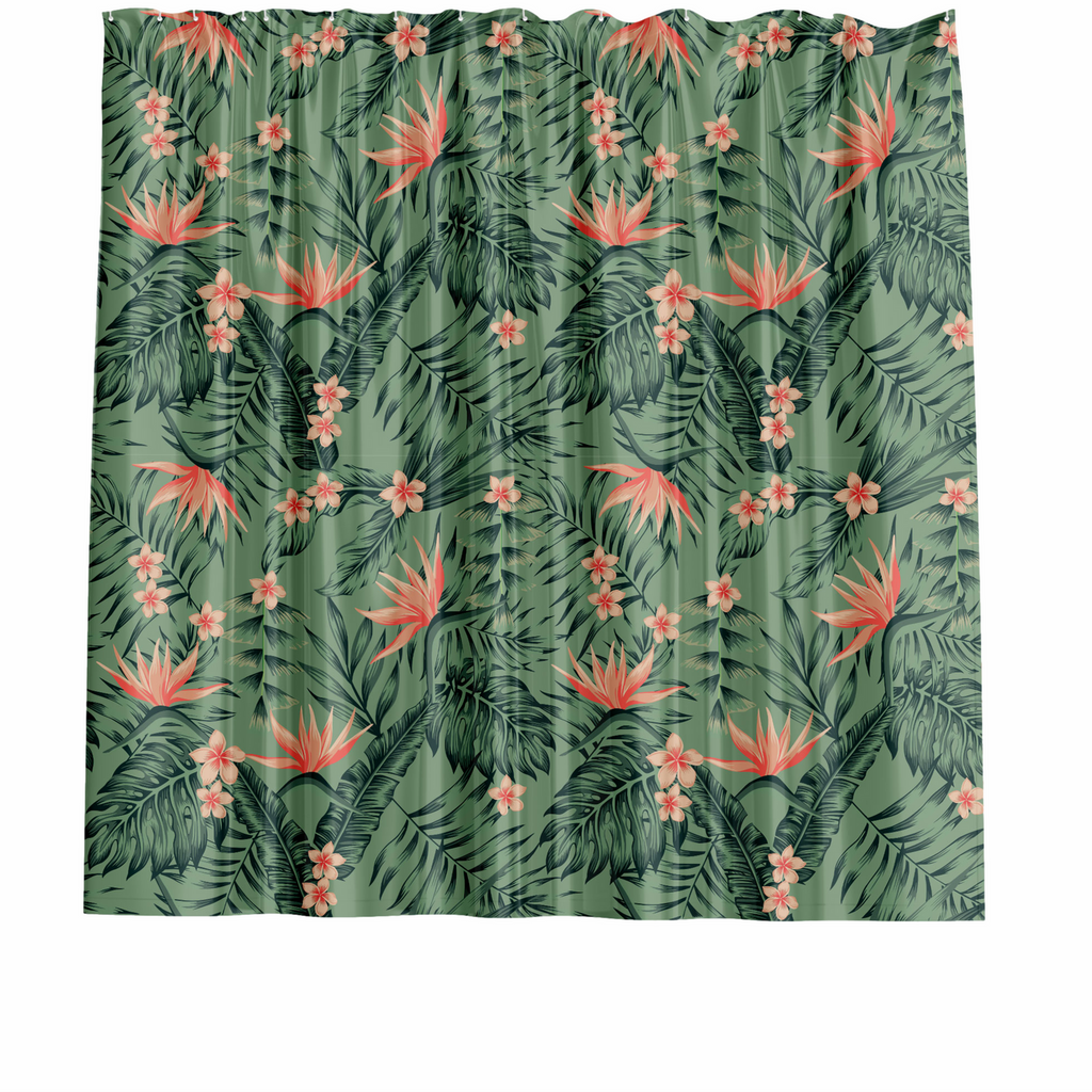 Barelli 180 x 180cm Peva Shower Curtain Tropic Bloom - Image 1 of 2