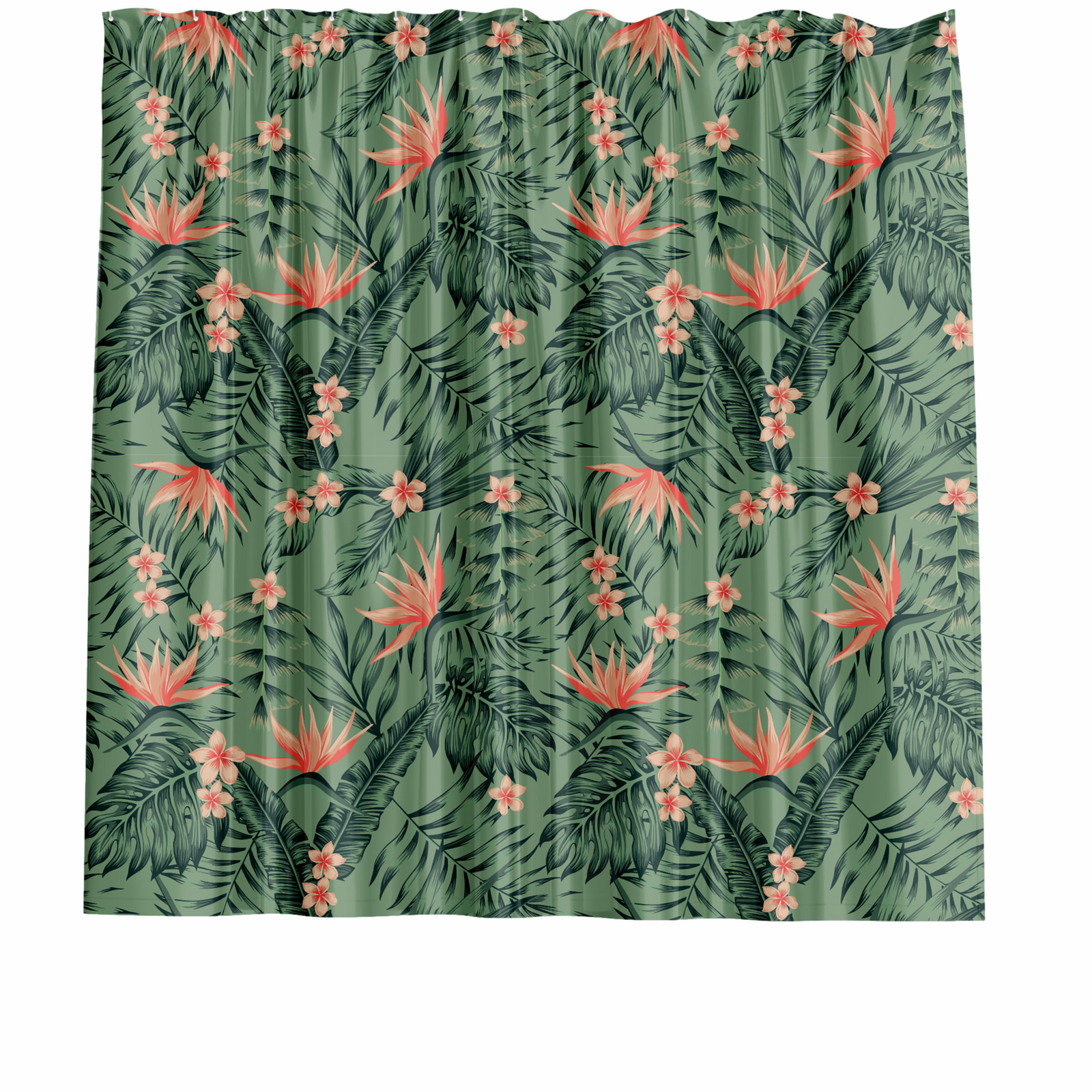 Barelli 180 x 180cm Peva Shower Curtain Tropic Bloom - Image 1 of 2