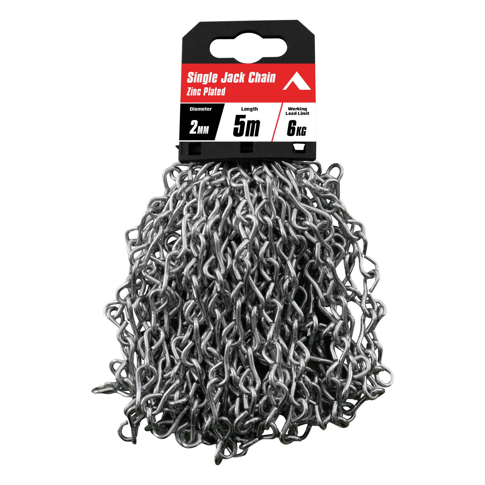 Pinnacle 2mm x 5m Zinc Plated Single Jack Chain - Image 2 of 2