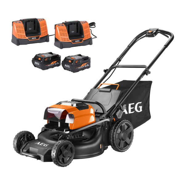 AEG 2 x 18V (36V) 6.0AH 18" FUSION Lawn Mower Kit