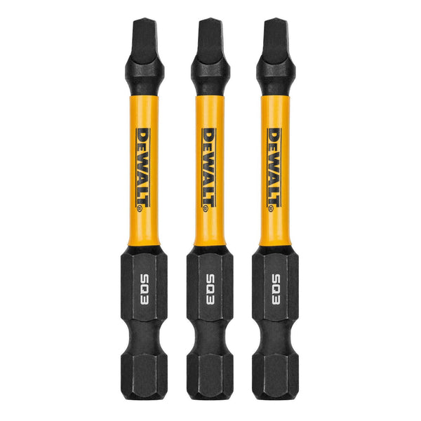 DeWALT FLEXTORQ 57mm SQ3 Screwdriver Bit - 3 Pack