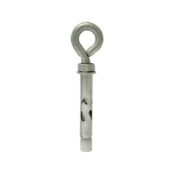 Macsim 10 x 70mm Galvanised Eye Bolt Head Masonbolt - 2 Pack