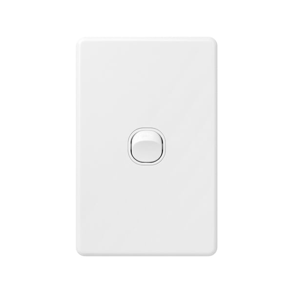 DETA X6 White Single Vertical Switch - Gloss White