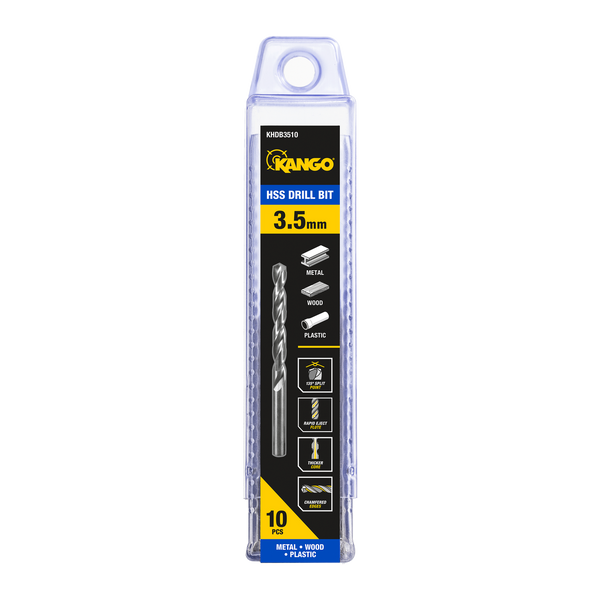 Kango 3.5mm HSS Drill Bit - 10 Pack