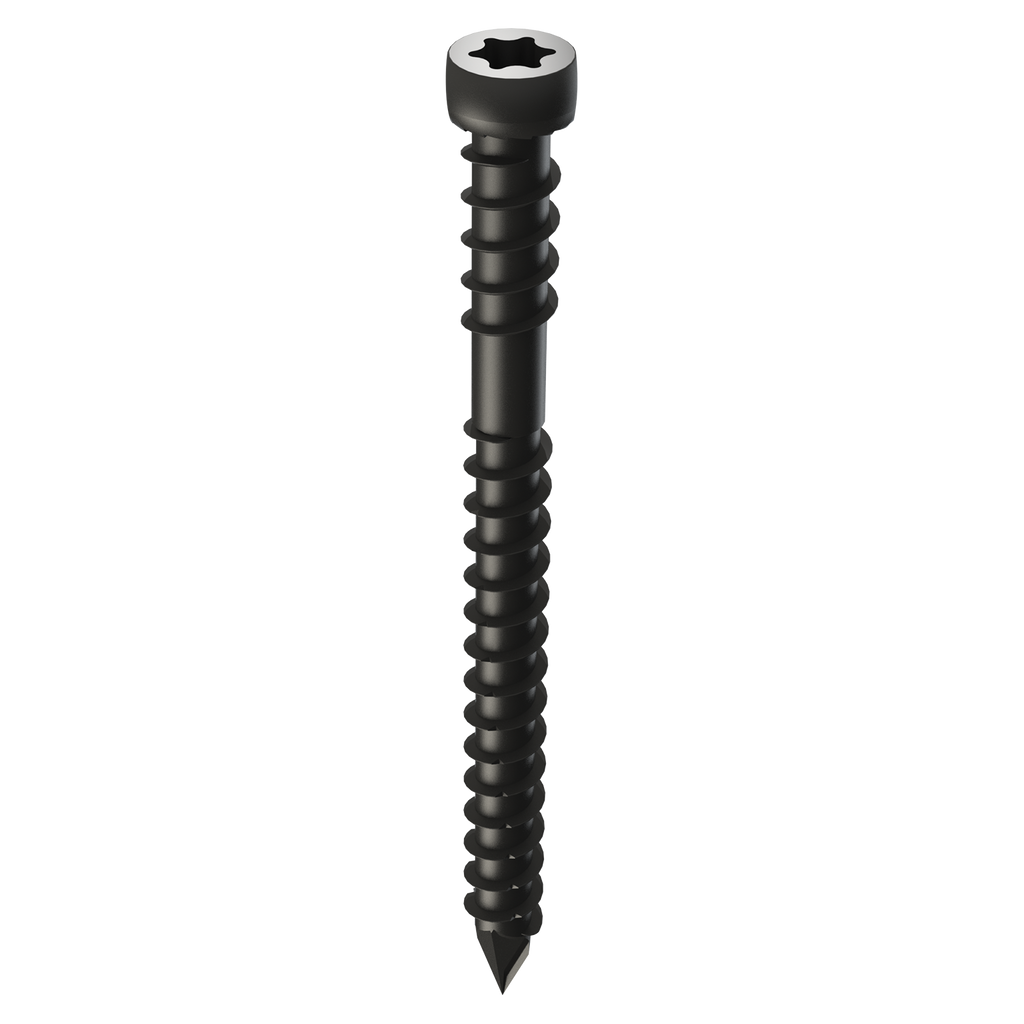 Bremick Ultrafast 10g x 50mm Stainless Steel 304 Black T20 Trim Head Decking Screw - 500 Pack - Image 3 of 4
