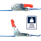 GRUNT 25mm x 5m 450KG Ratchet Tie Down - 2 Pack - Image 2 of 12
