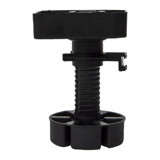 Hafele 120mm Black Adjustable Screw On Leg Set - 4 Pack