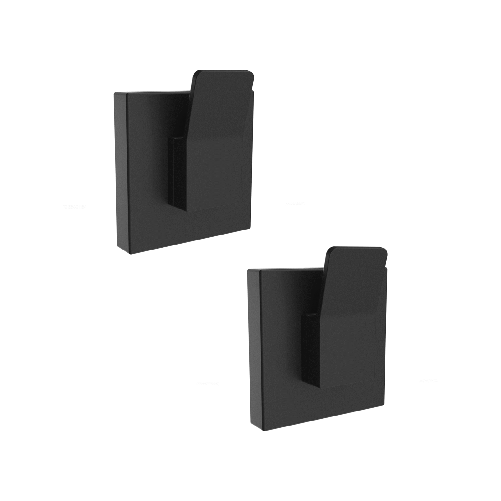 Fusion-Loc Matte Black Suction Designer Hook - 2 Pack - Image 1 of 1