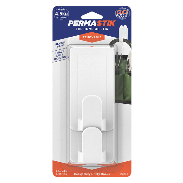 Permastik Heavy Duty Utility Hooks - 2 Pack